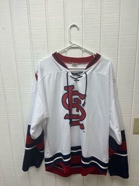 St. Louis Cardinals Jersey Hockey Promo Men’s XL MLB Baseball Sportswear White